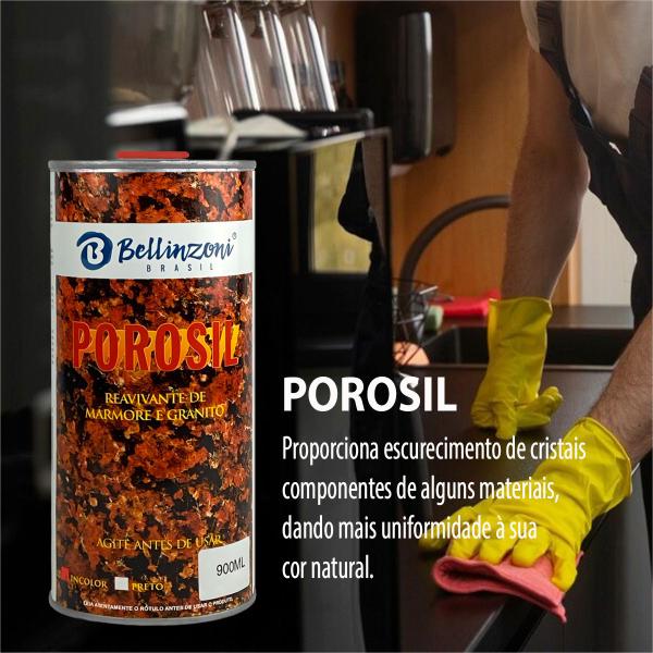 Imagem de Resina Porosil Incolor 1Kg - Bellinzoni