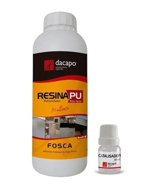 Imagem de Resina Pu (Poliuretano) Fosca 1L + Catalisador 10ml - DACAPO