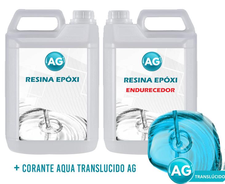 Imagem de Resinas Epóxi 1KG + Corante Aqua Translucido AG