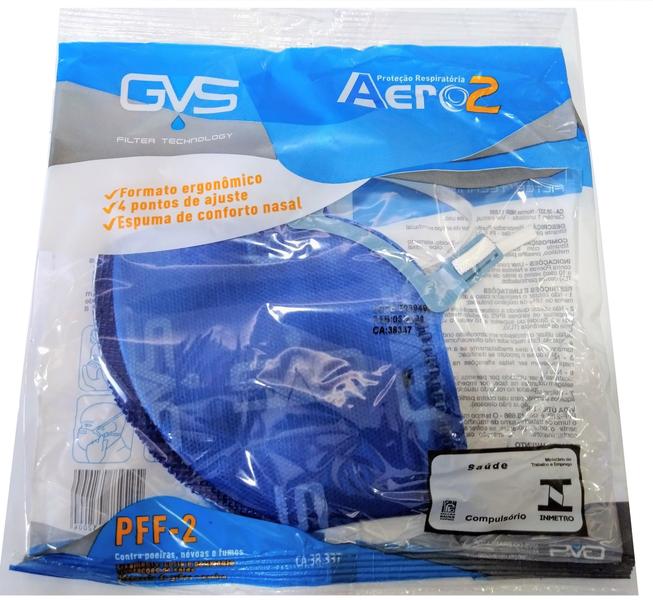 RESPIRADOR N95 PFF2 GVS PFF2 AZUL ( KIT 30 unid ) Imagem de RESPIRADOR N95 PFF2 GVS PFF2 AZUL ( KIT 30 unid )