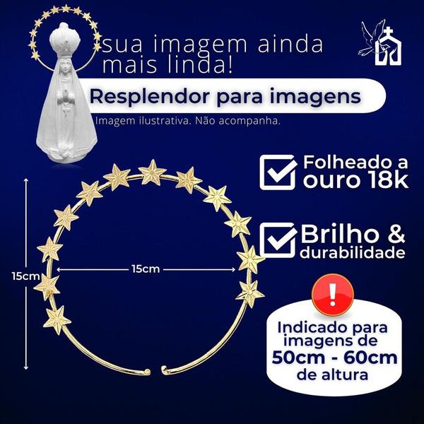 Imagem de Resplendor Estrelado Nossa Senhora Das Graças De 50cm A 60cm