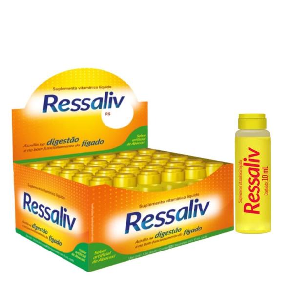 Imagem de Ressaliv Cimed Sabor Abacaxi com 48 Flaconetes 10ml