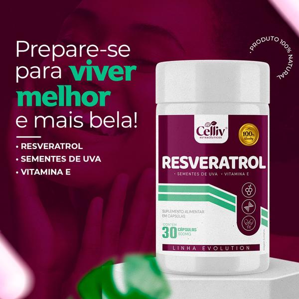 Imagem de Resveratrol cápsulas 500mg 3 Frascos