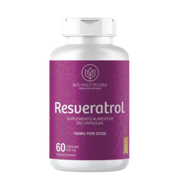 Imagem de Resveratrol Suplemento 400mg Bio MultyFlora 60 Cápsulas