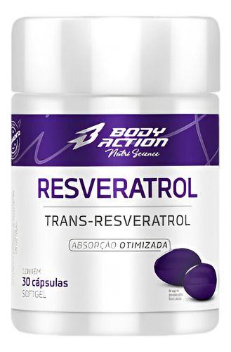 Imagem de Resveratrol Trans-resveratrol 100mg 30 Softgels Bodyaction