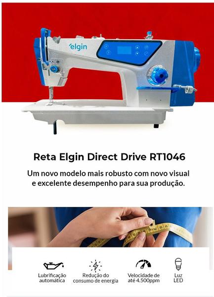 Imagem de Reta Direc Drive Industrial - Elgin -110vCOM 100 AGULHAS