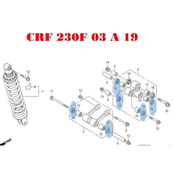 Imagem de Retentor Amortecedor Crf 230/ Xr 400/ Falcon Honda