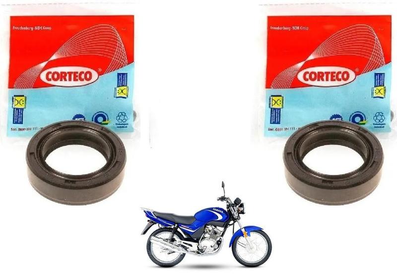 Imagem de Retentor Corteco Bengala Ybr 125 Factor Ano Até 2012 - 2 Pç