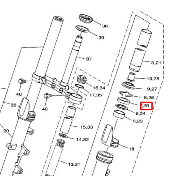 Imagem de Retentor de oleo bengala original lander 250 2021 2022 2023