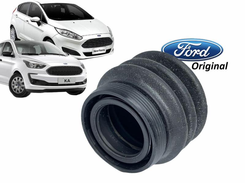 Imagem de Retentor Haste Seletora Trambulador New Fiesta Novo Ka Original Ford Com Coifa Protetora 2010 A 2019