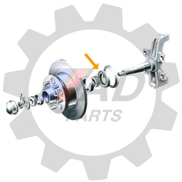 Imagem de Retentor Roda Dianteira FORD F-350 1999 até 2016, 4x2