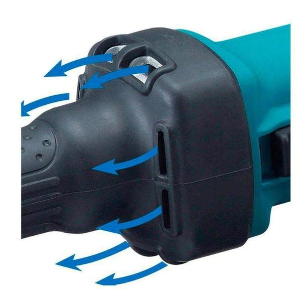 Imagem de Retificadeira 6mm 1/4'' 400W 25000 RPM Pinça 6mm Industrial Metal com Chaves GD0601 220V Makita