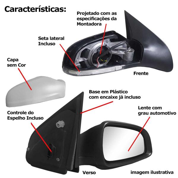 Imagem de Retrovisor Direito GM VECTRA SEDAN 2009 2010 2011 ORIGINAL