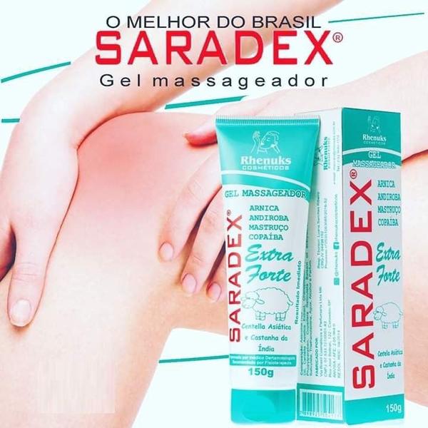 Imagem de Revenda Atacado 12 Gel Massageador Saradex Extra Forte Com Centella Asiática Castanha da Índia Arnica Copaíba