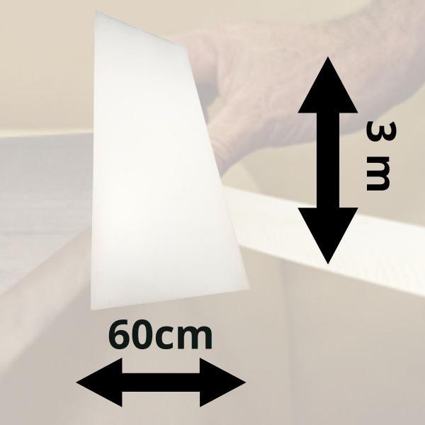 Imagem de Revest Para Formica Parede Branca Tx Fosco 3m x 1.3mm x 60cm Acabamento Resistente Moveis