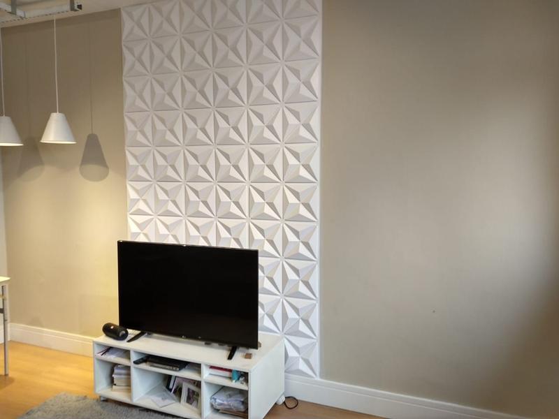 Revestimento 3D para parede Mini Estrelar placas 50cmx50cm - Ilove3d Imagem de Revestimento 3D para parede Mini Estrelar placas 50cmx50cm