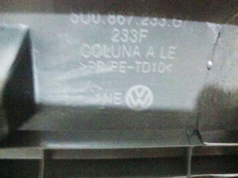 Imagem de Revestimento Coluna Para Brisa PRETO Gol Voyage Original Vw