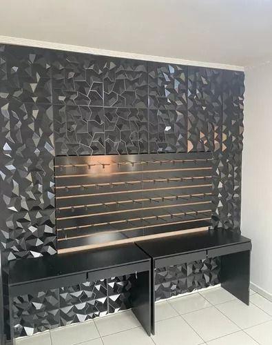 Imagem de Revestimento De Parede Adesivo Placas Decorativas Modulares Kit C/50 Unids