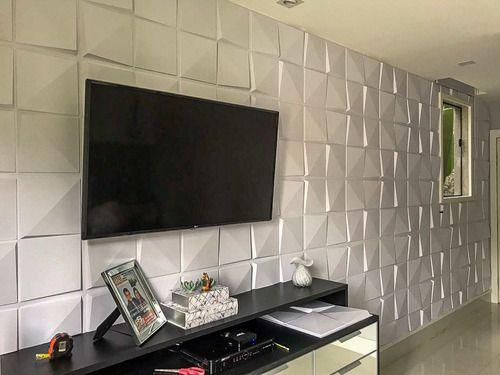 Imagem de Revestimento Para Sala Poliestireno 3d Decorativo Cubos