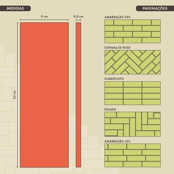 Imagem de Revestimento Tijolinho Brick Urban Haus - Concreto Mineral M