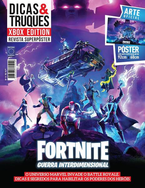 Imagem de Revista superpôster dicas e truques xbox edition - fortnite: guerra interdimensional - EUROPA