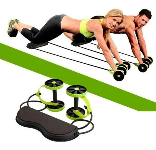 Imagem de Revoflex Xtreme Musculação Exercícios Fitness Com Roda