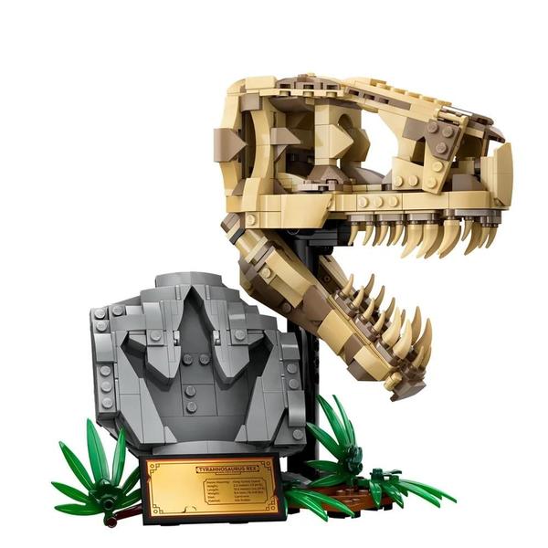 Imagem de Rex Crânio Modelo Blocos De Construção Kit Fósseis De Dinossauro Compatível Com Lego Halloween