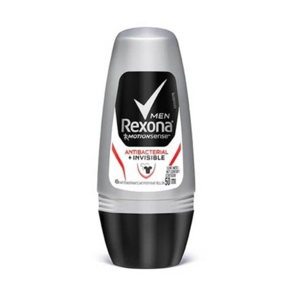 Imagem de Rexona Antibacterial + Invisible Desodorante Rollon Masculino 50ml