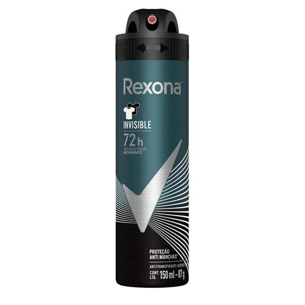 Imagem de Rexona men desodorante aerossol invisible com 150ml 