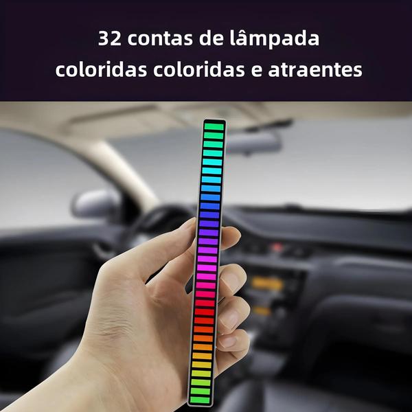 Imagem de Rgb Led Strip Light Controle De Som De Música Para Bar, Sala De Carro, Tv, Decoração De Jogos