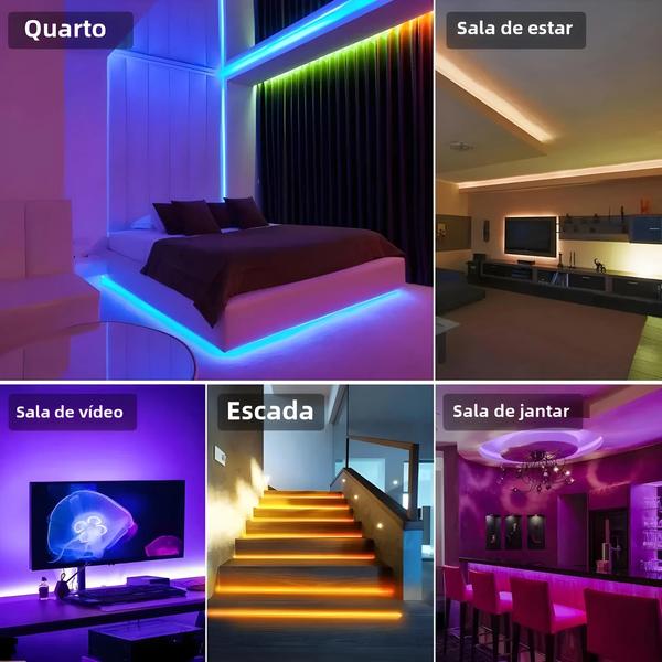 Imagem de RGB LED TV Backplane Light, Luz de fundo decorativa para TV Backplane, Sala de estar, 20 m, 5050