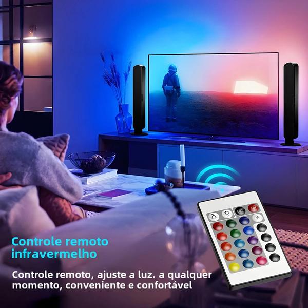 Imagem de RGB USB LED Light Bar Música Ritmo TV Backlight Remoto Mudança De Cor Tiras De Lâmpada De Captação