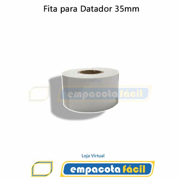 Imagem de Ribbon Fita F2 P/datador Hot Stamp 35mm X 122m Branca