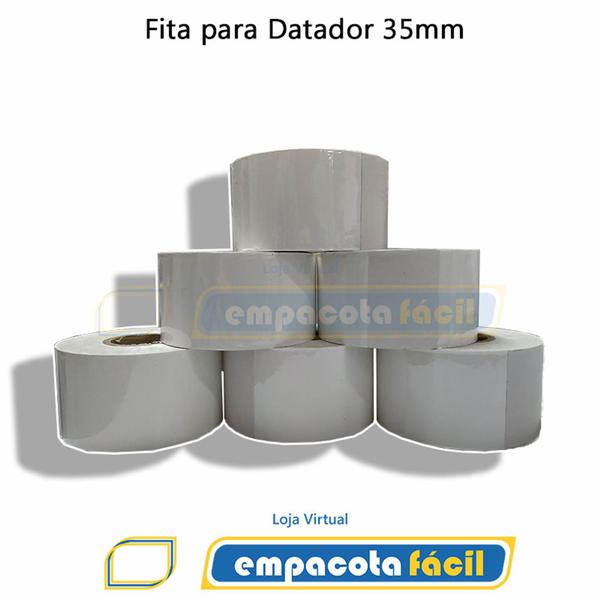 Imagem de Ribbon Fita F2 P/datador Hot Stamp 35mm X 122m Branca