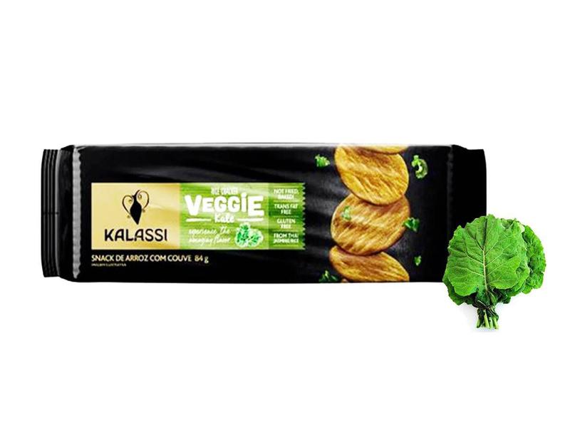 Imagem de Rice Cracker Veggie Snack de Arroz Couve 84g - Kalassi