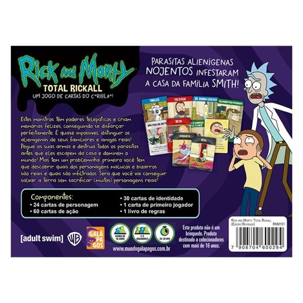 Imagem de Rick and Morty: Total Rickall (Edição Revisada) Jogo de Cartas Pt Br