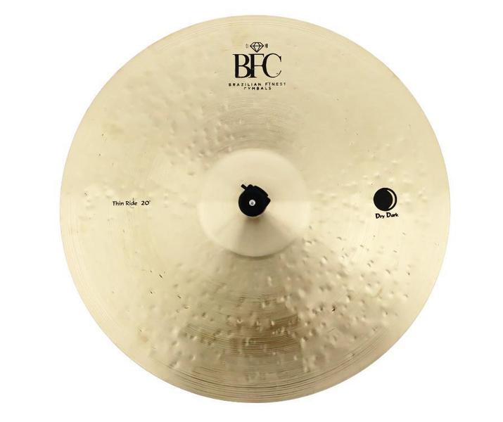 Imagem de Ride BFC Brazilian Finest Cymbals Dry Dark Thin 20 DDTR20 em Bronze B20