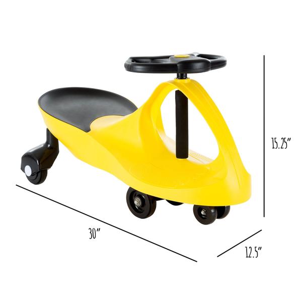 Imagem de Ride On Toy Wiggle Car Lil' Rider para crianças de 3 anos ou mais amarelo