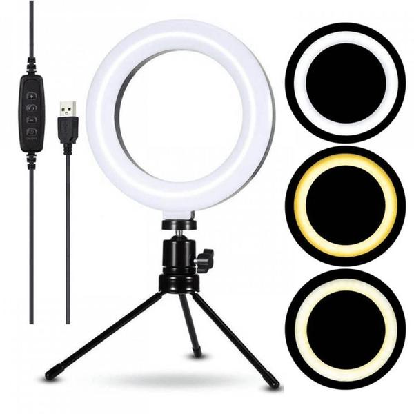 Imagem de Right Light Com Ajuste de Luz 16cm Iluminação Ajustável Com Tripé Para Fotografia Portátil - TB1501