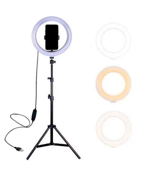 Ring Light 10'' 26 Cm Tripe 2,10 Cm - Importado Imagem de Ring Light 10'' 26 Cm Tripe 2,10 Cm