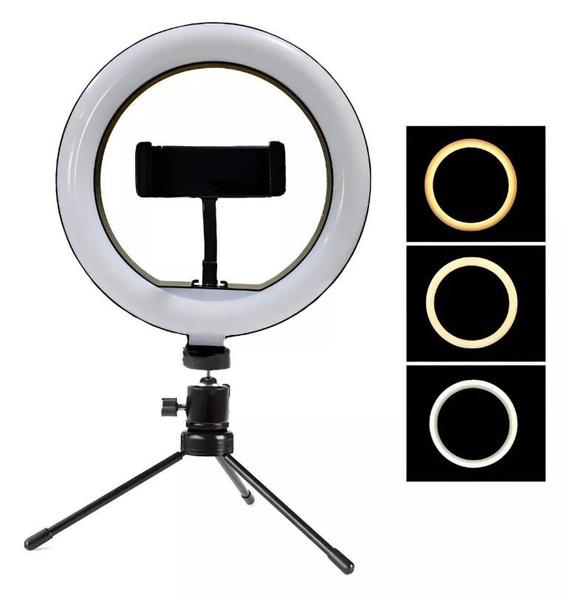 Imagem de Ring Light 12" 30cm Iluminação Profissional Led Selfie Tripé