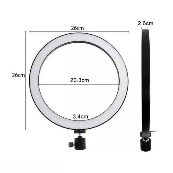 Imagem de Ring Light 12 Polegadas Iluminador Led Com Tripe 1 Metro