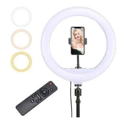 Imagem de Ring Light 14 Profissional Tripé 2.1m+controle remoto  E Novidade