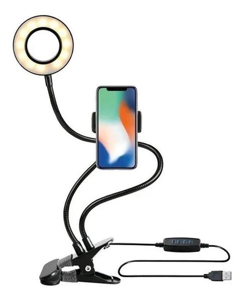 Imagem de Ring Light 2 Em 1 Com Suporte Para Gravação Videos Fotos