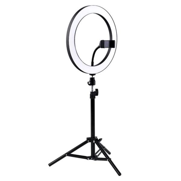 Imagem de Ring Light 26Cm Com Tripé 160Cm - Suporte Celular - Controle