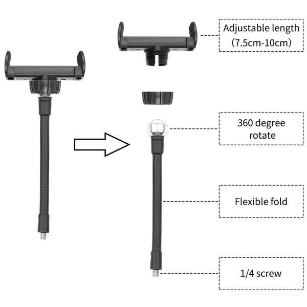 Imagem de Ring Light 26Cm Com Tripé 160Cm - Suporte Celular - Controle