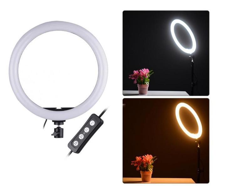 Imagem de Ring Light 26Cm Luz Selfie Maquiagem Youtuber Tripé Pequeno