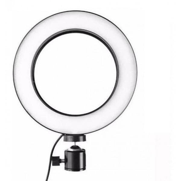 Imagem de Ring Light 6 Polegadas Iluminador De Led Com Tripe Usb 16cm 