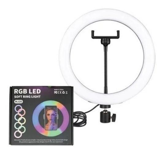 Imagem de Ring Light Colorida Rgb 30 Cm + Tripé 2M