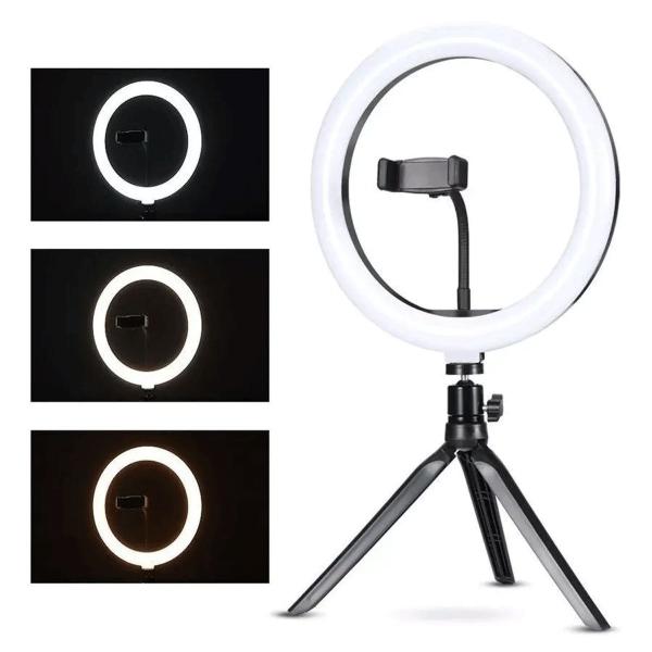 Imagem de Ring Light Com Tripé Led Selfie Vídeo Youtube Ligth Makeup